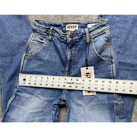 Guess Originals Jeans Womens 25 Blue Carpenter Pant GO Deep Blue Wash Denim - Picture 3 of 16